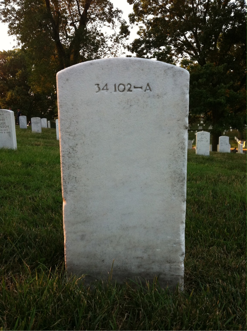 Back of headstone — Robert Braddy