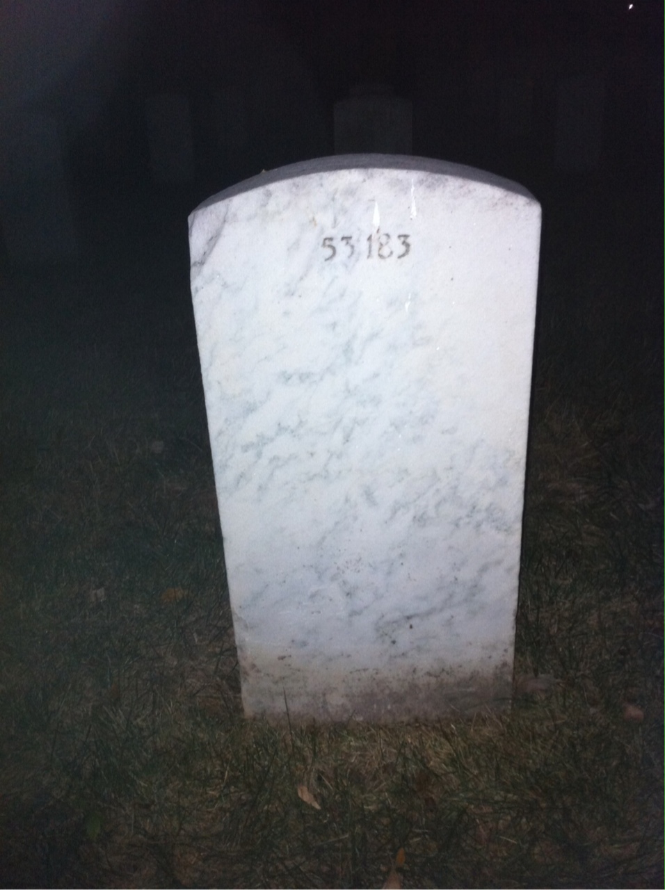 Back of headstone — Armon Boten