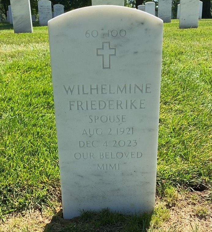 Back of headstone — Wilson Birch