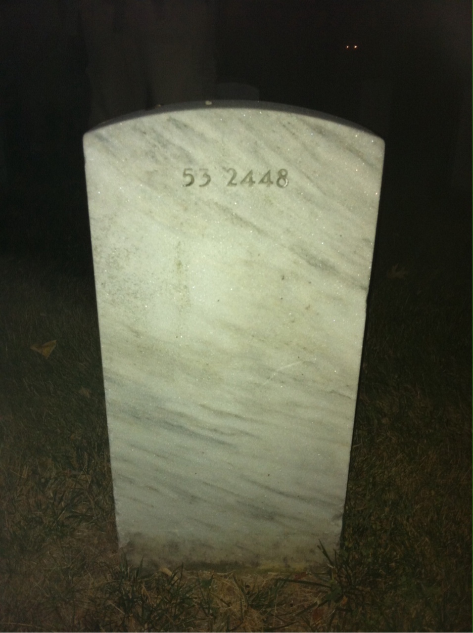 Back of headstone — John Mcnaughton