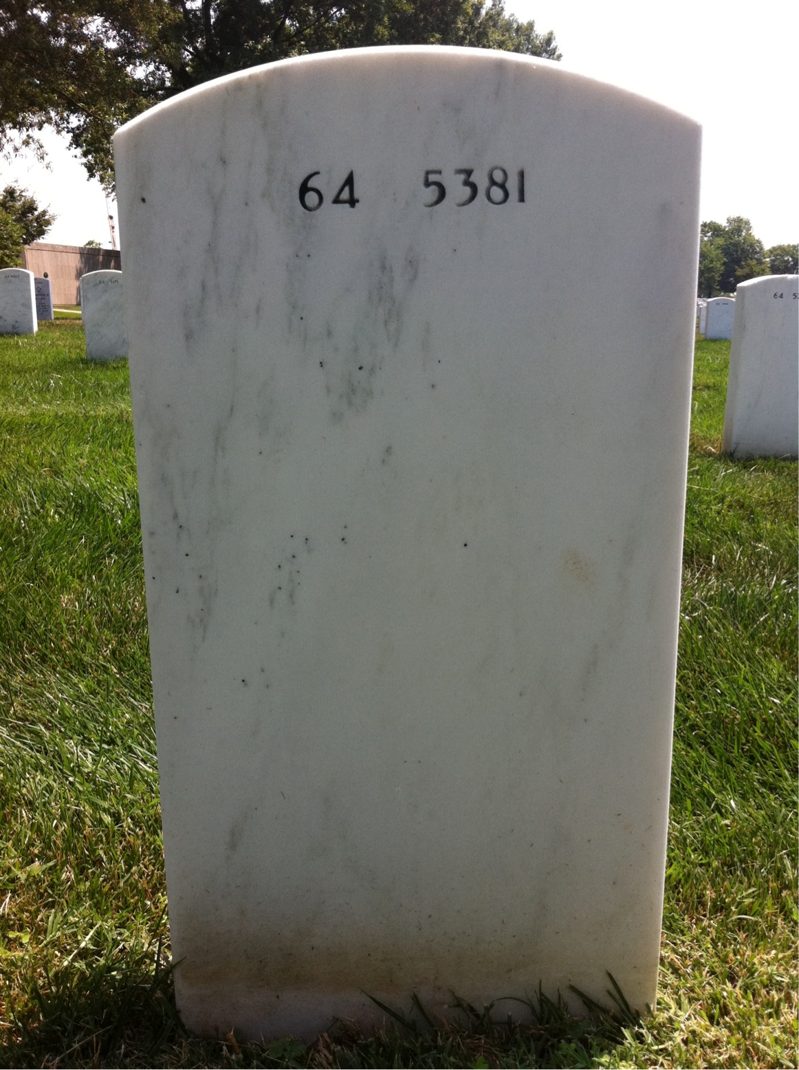 Back of headstone — William Jordan