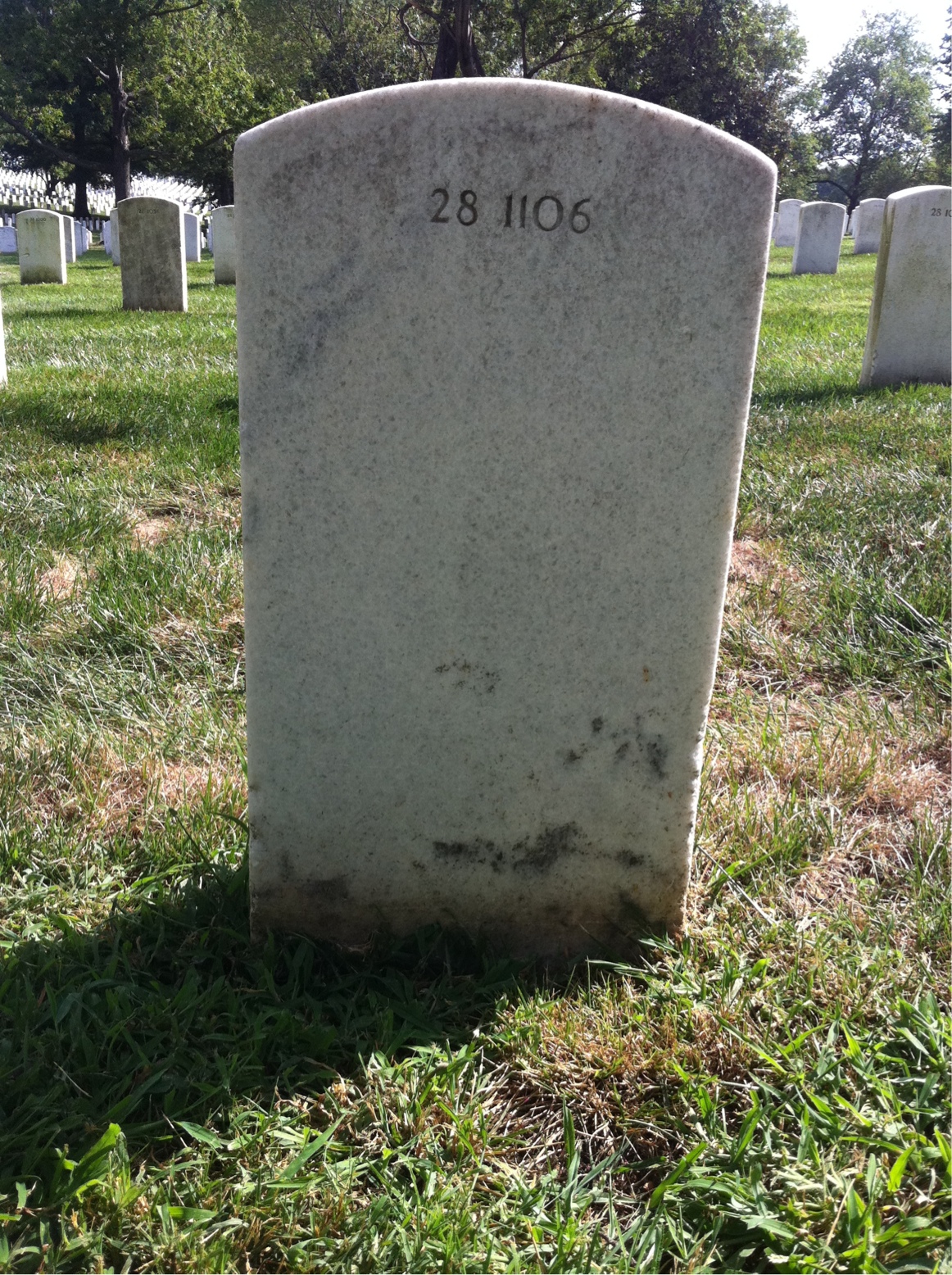Back of headstone — Lois Bedwell