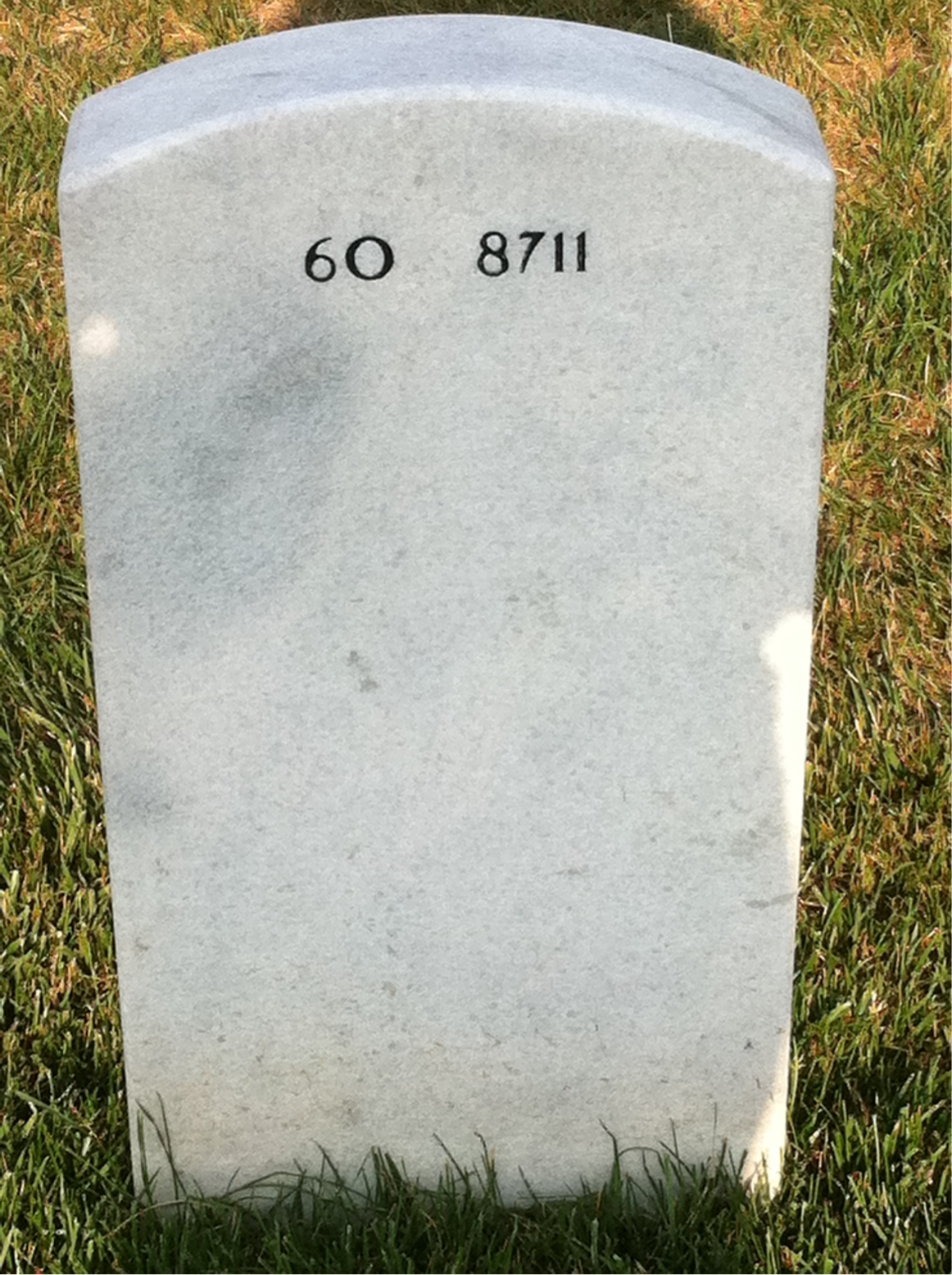 Back of headstone — Thomas Douglas