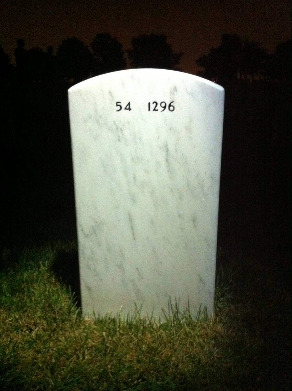 Back of headstone — Mikel Aaron Justus
