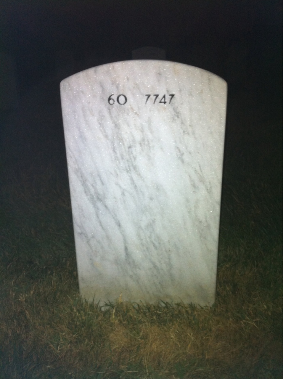 Back of headstone — Alden Colvocoresses