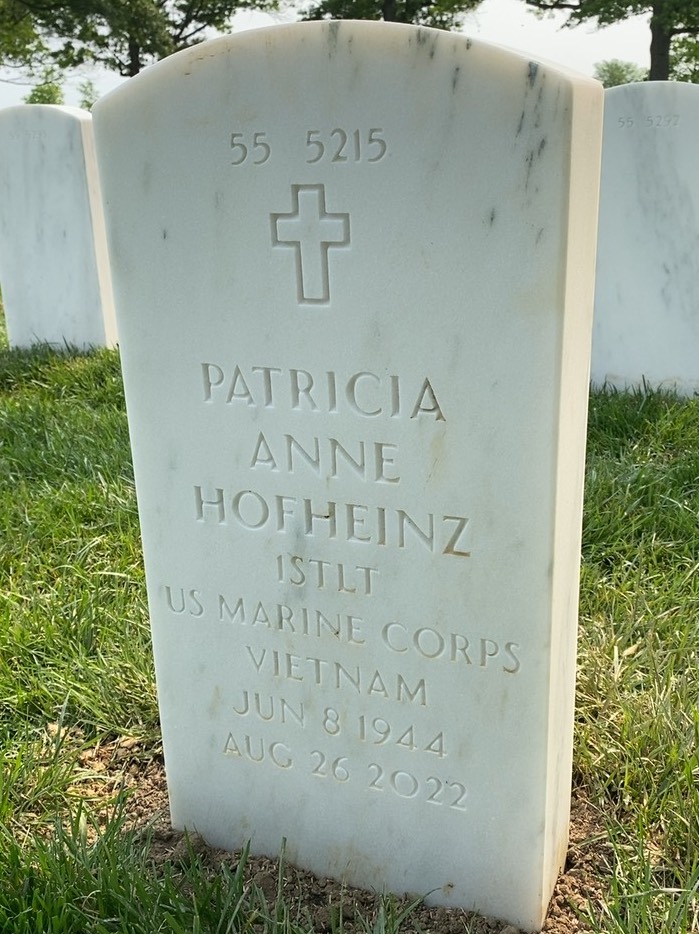 Back of headstone — Walter H Hofheinz