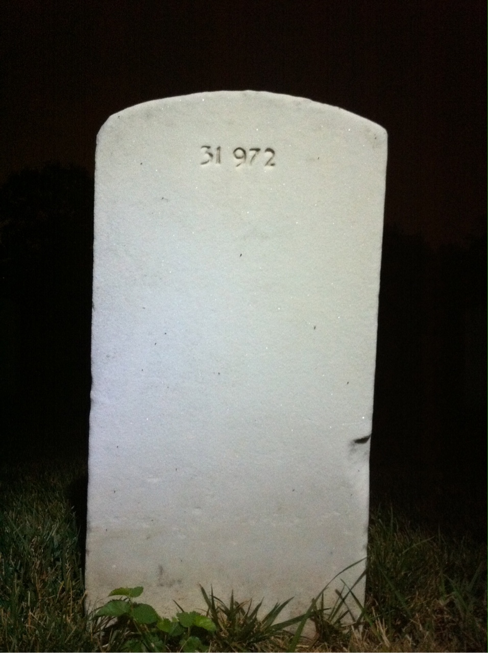 Back of headstone — Solomon Morton