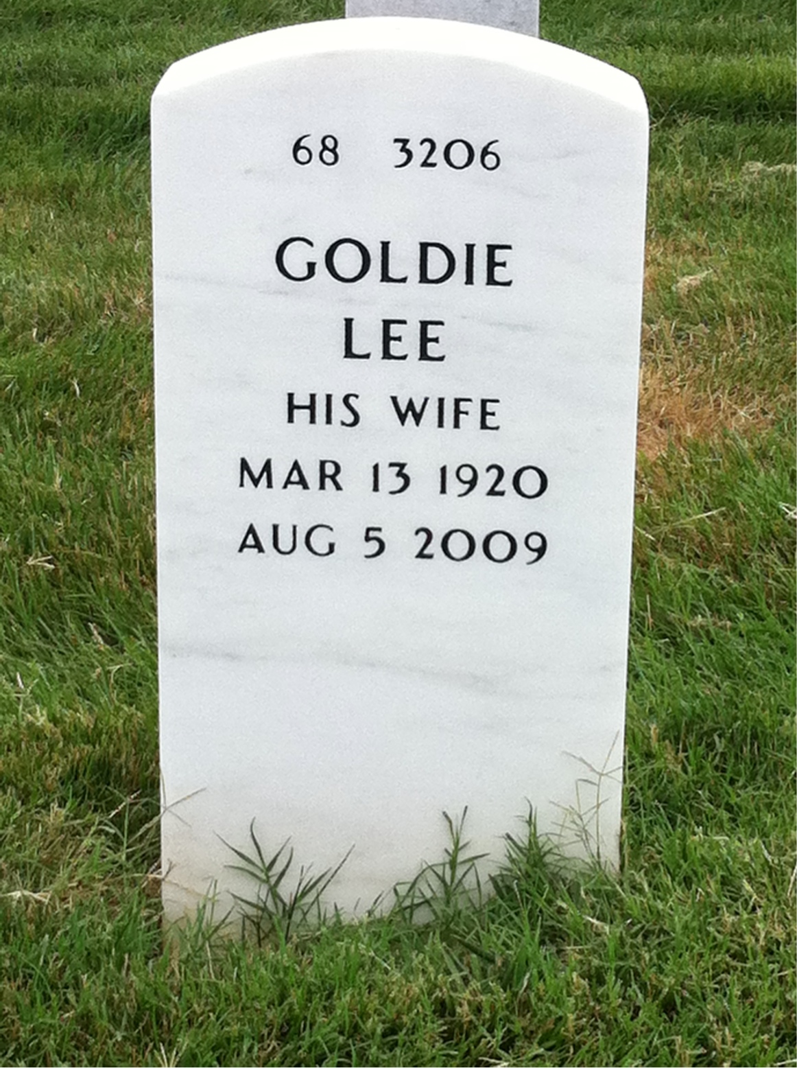 Back of headstone — Edward Powell
