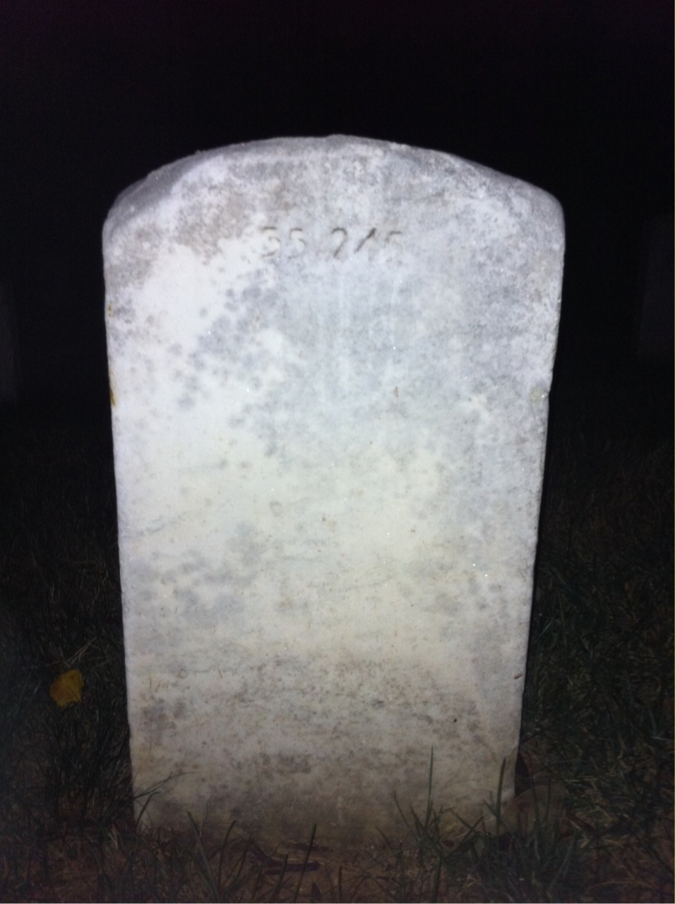 Back of headstone — Joseph Muir