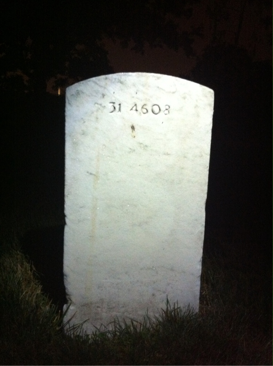 Back of headstone — Alfred Brandt