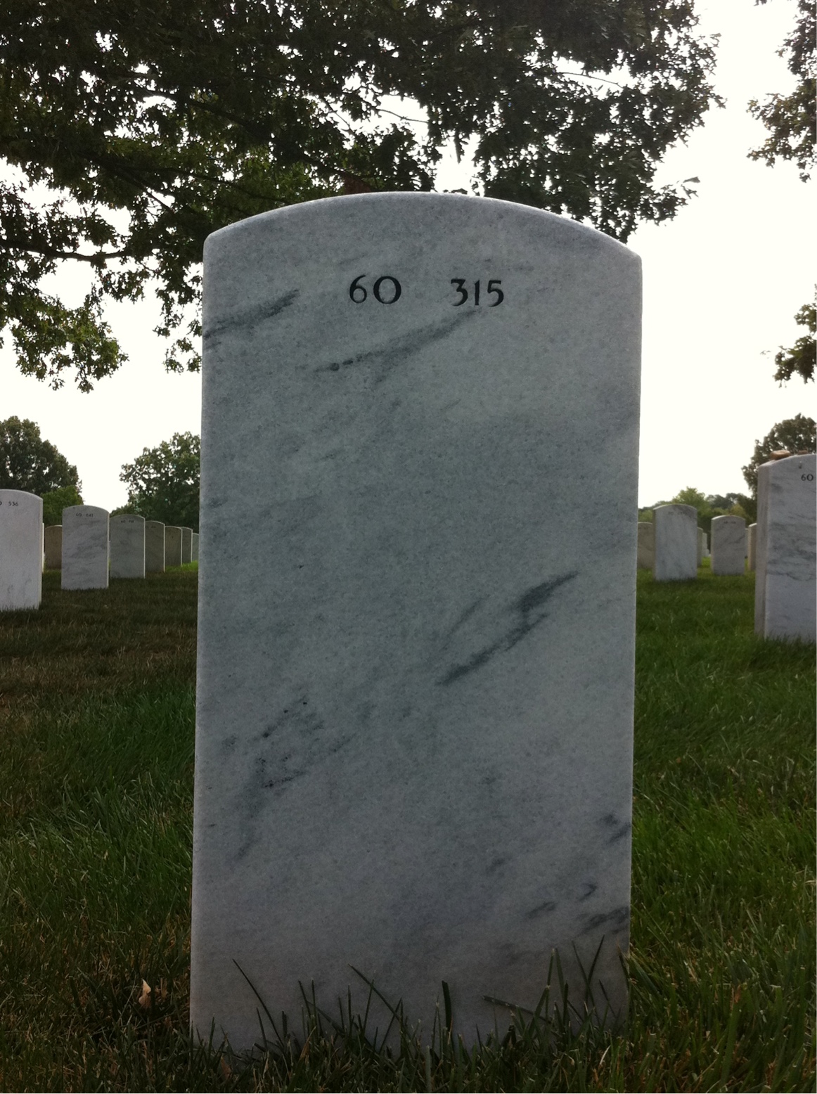 Back of headstone — Harry Padgett