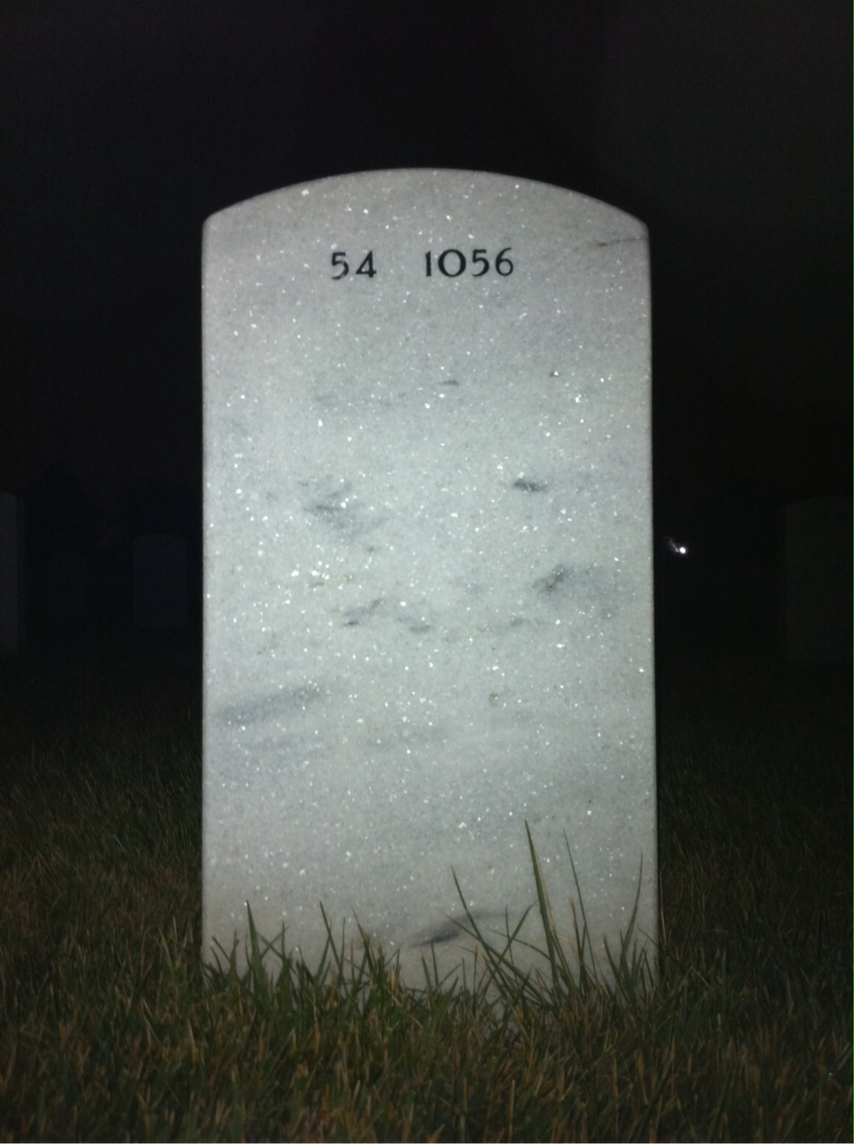 Back of headstone — Arnette Jones