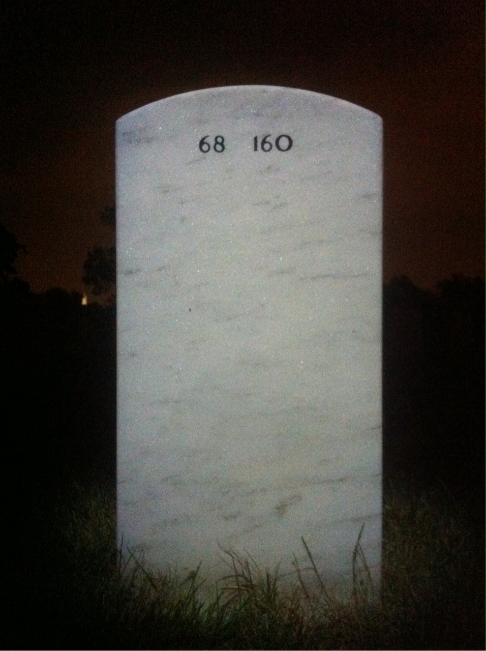 Back of headstone — Henry Demers