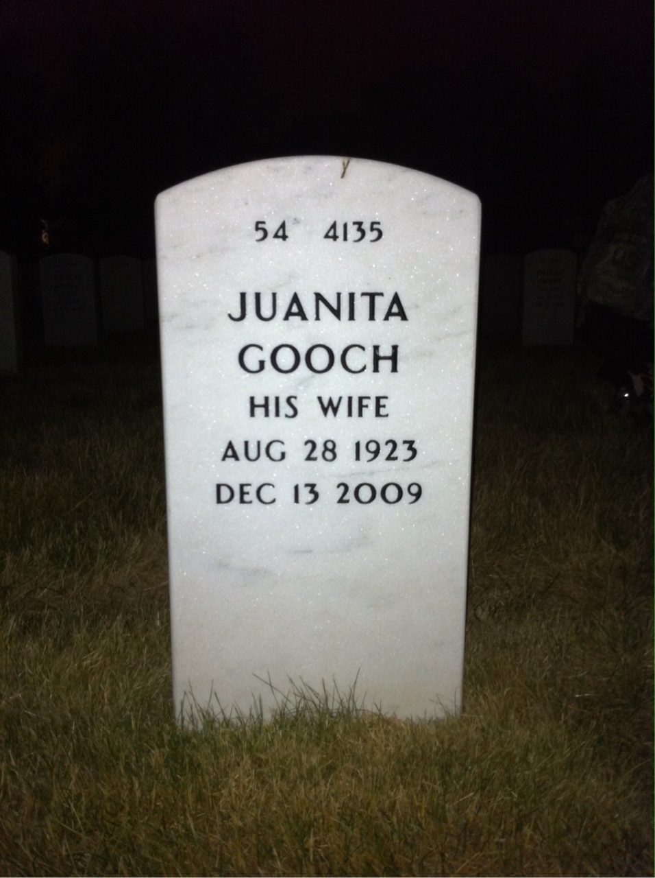 Back of headstone — Salvatore Giovenco