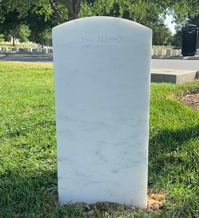 Back of headstone — William Francis Duffy