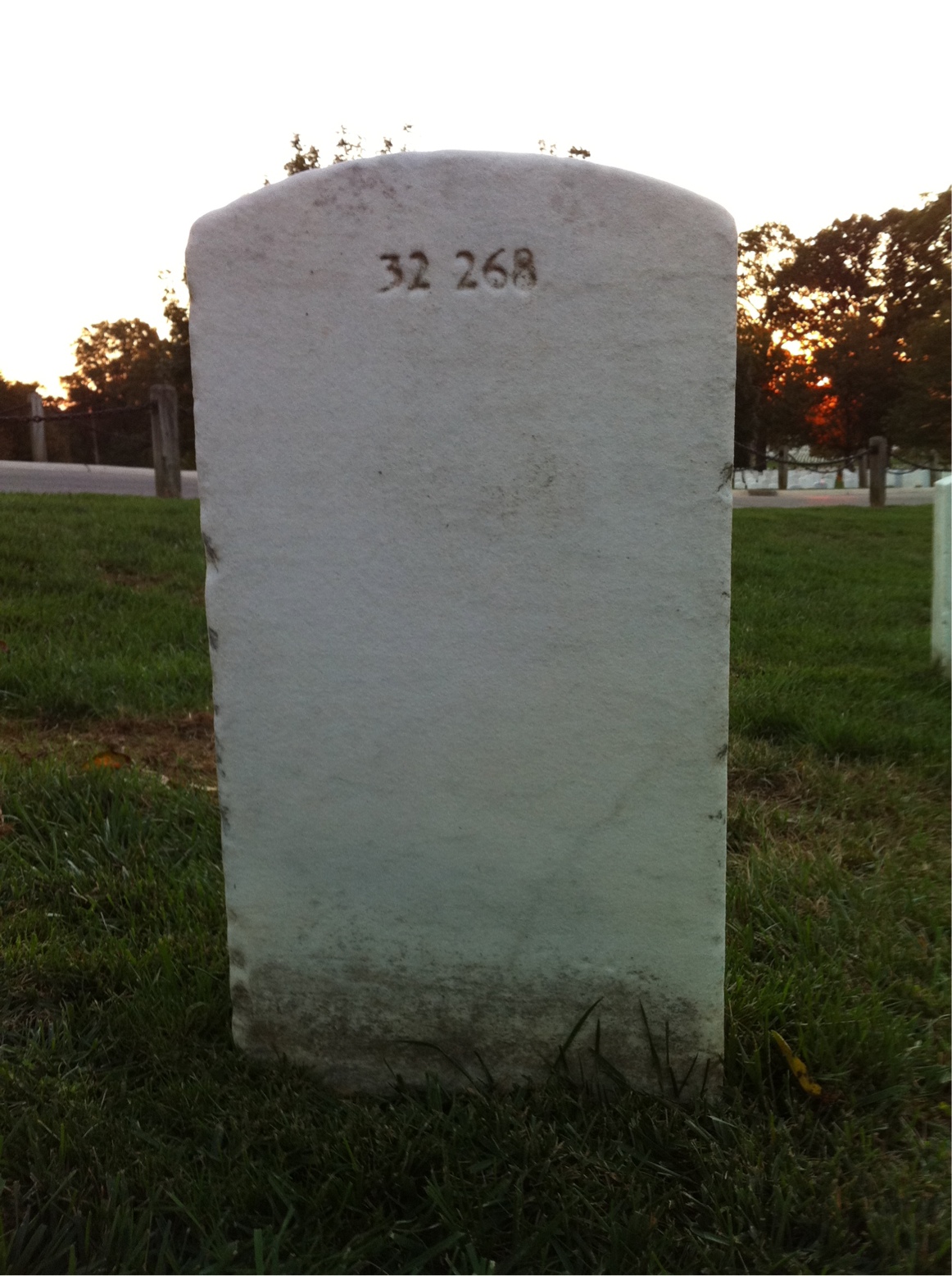 Back of headstone — Thomas Murphy