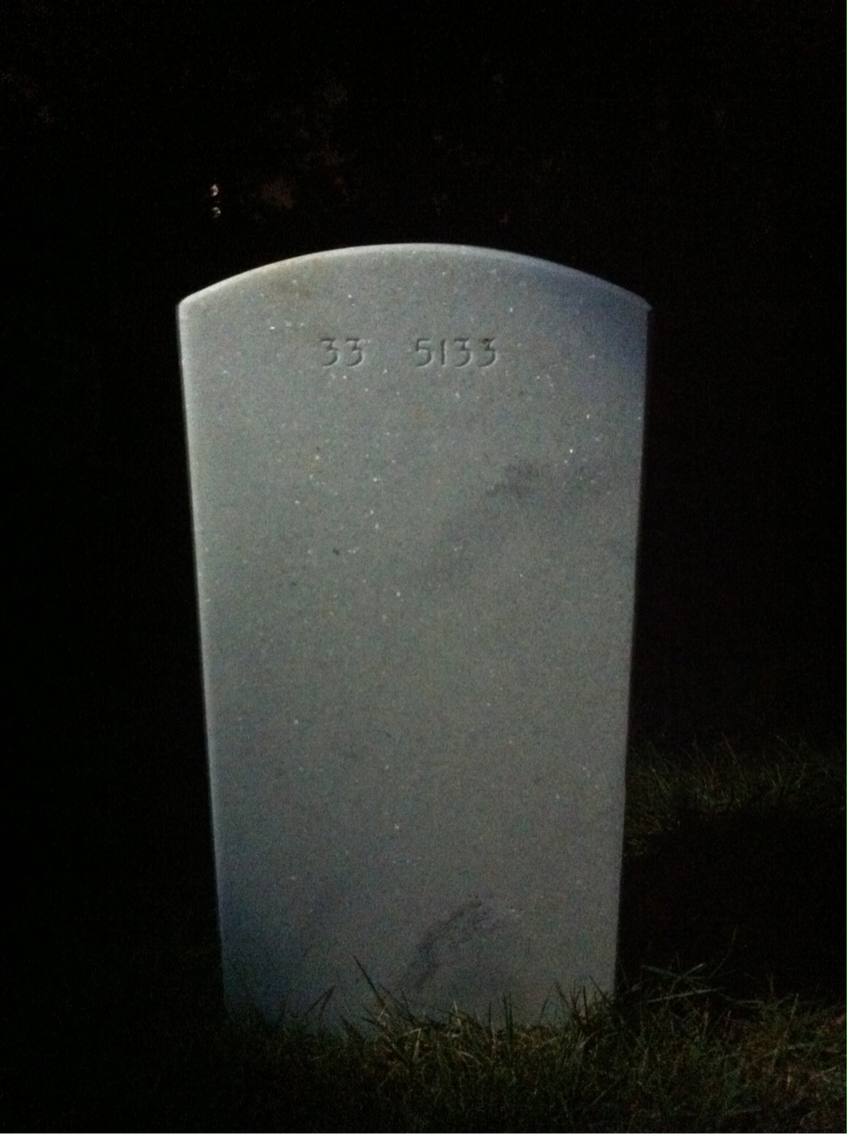 Back of headstone — Darrell Connors