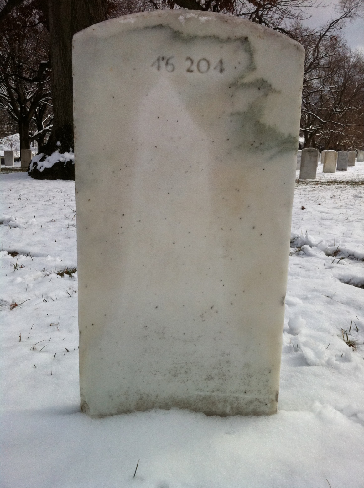 Back of headstone — Cornell Core