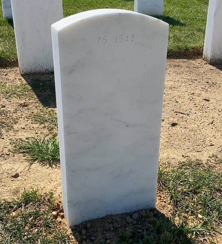Back of headstone — Thomas Aumiller
