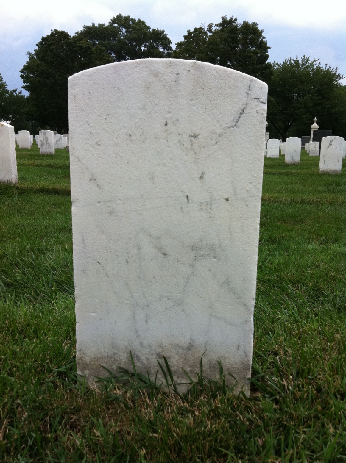 Back of headstone — Henry Beerman
