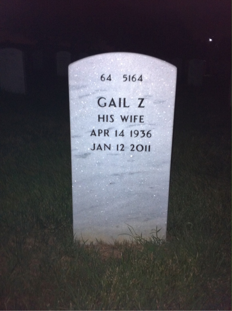 Back of headstone — Howard Cohen