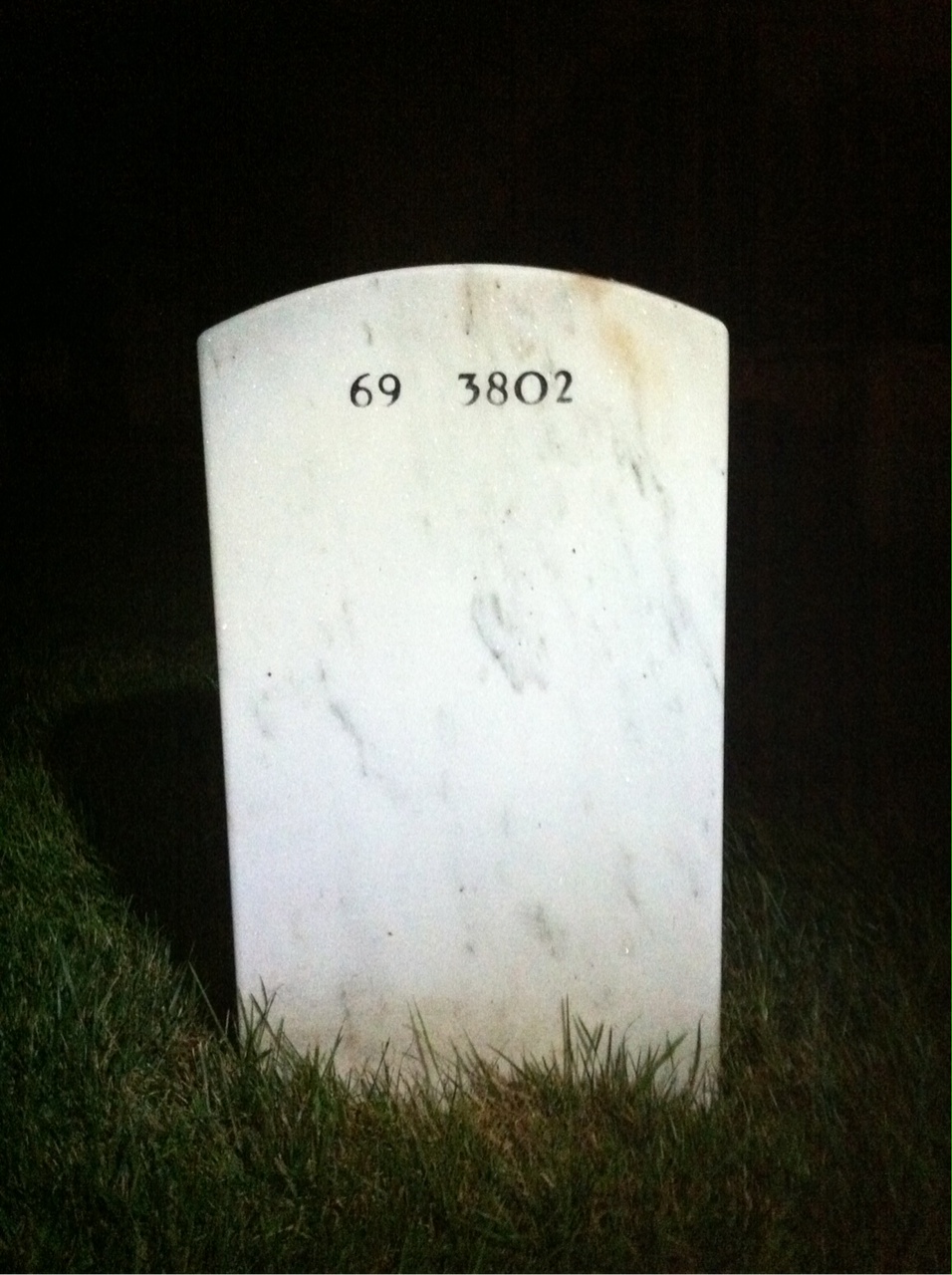 Back of headstone — Frank Sayko