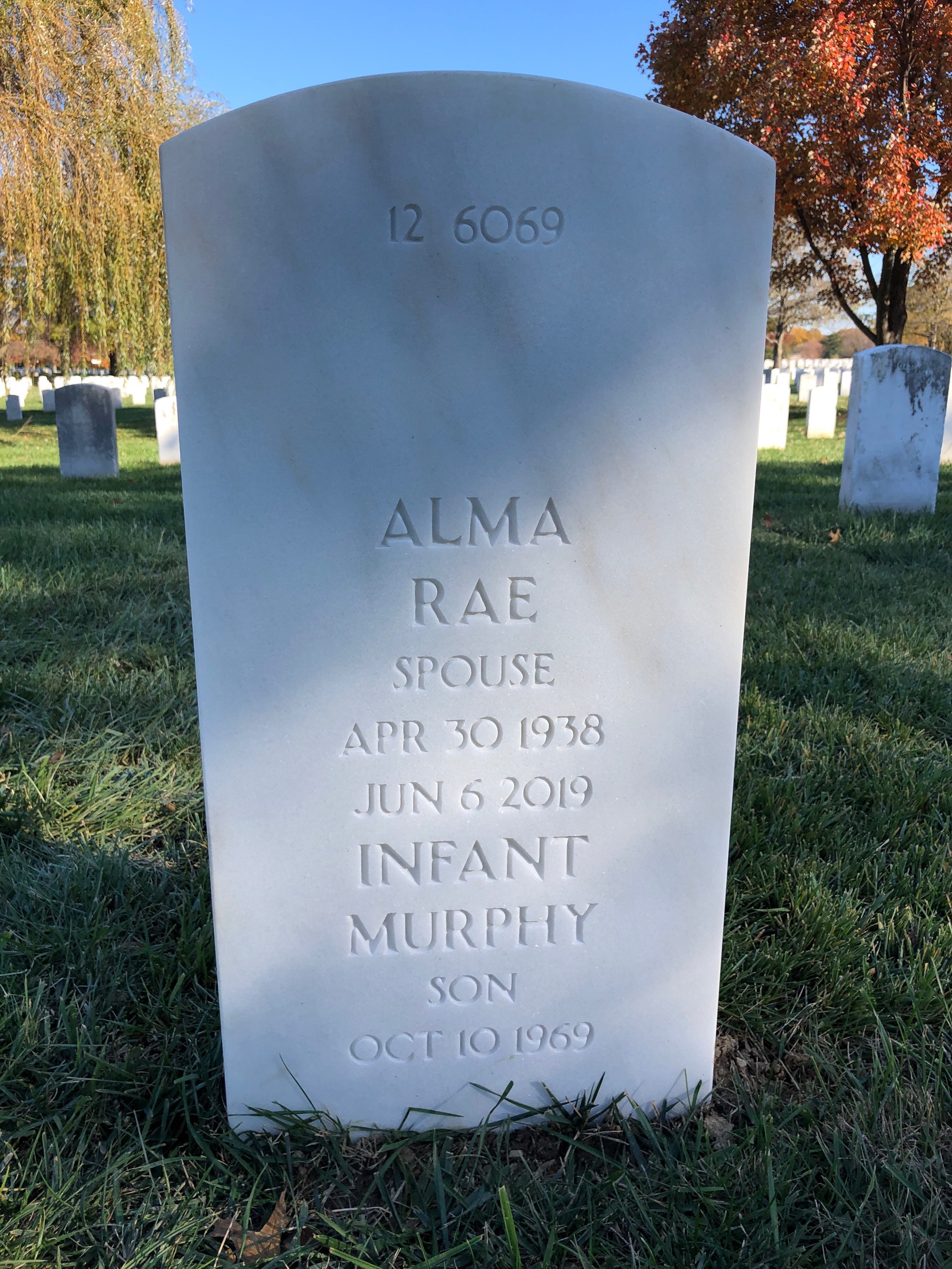 Back of headstone — Michael Murphy