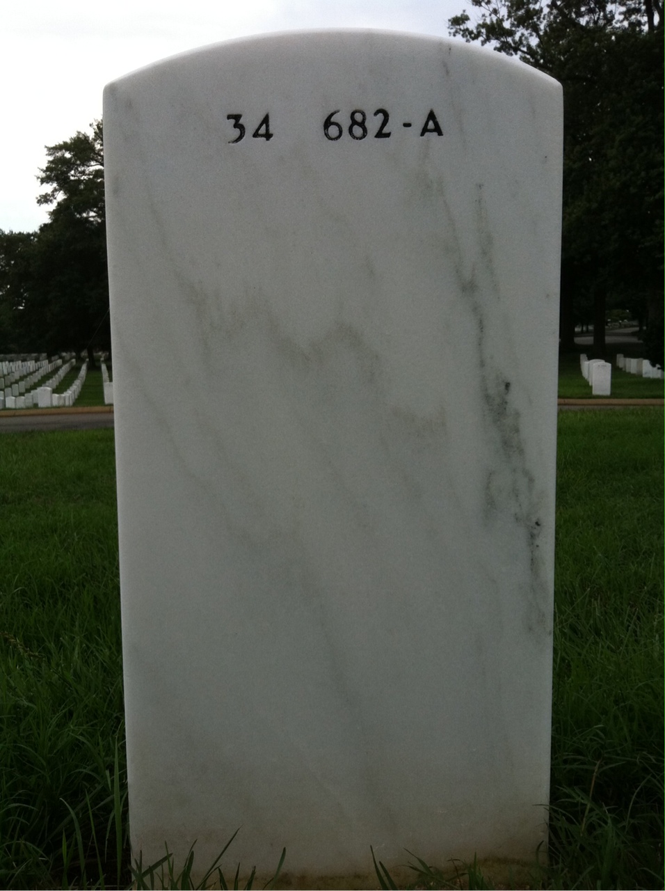 Back of headstone — Lewis Hutcherson