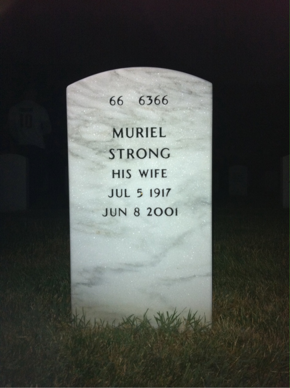 Back of headstone — Barry Atkins