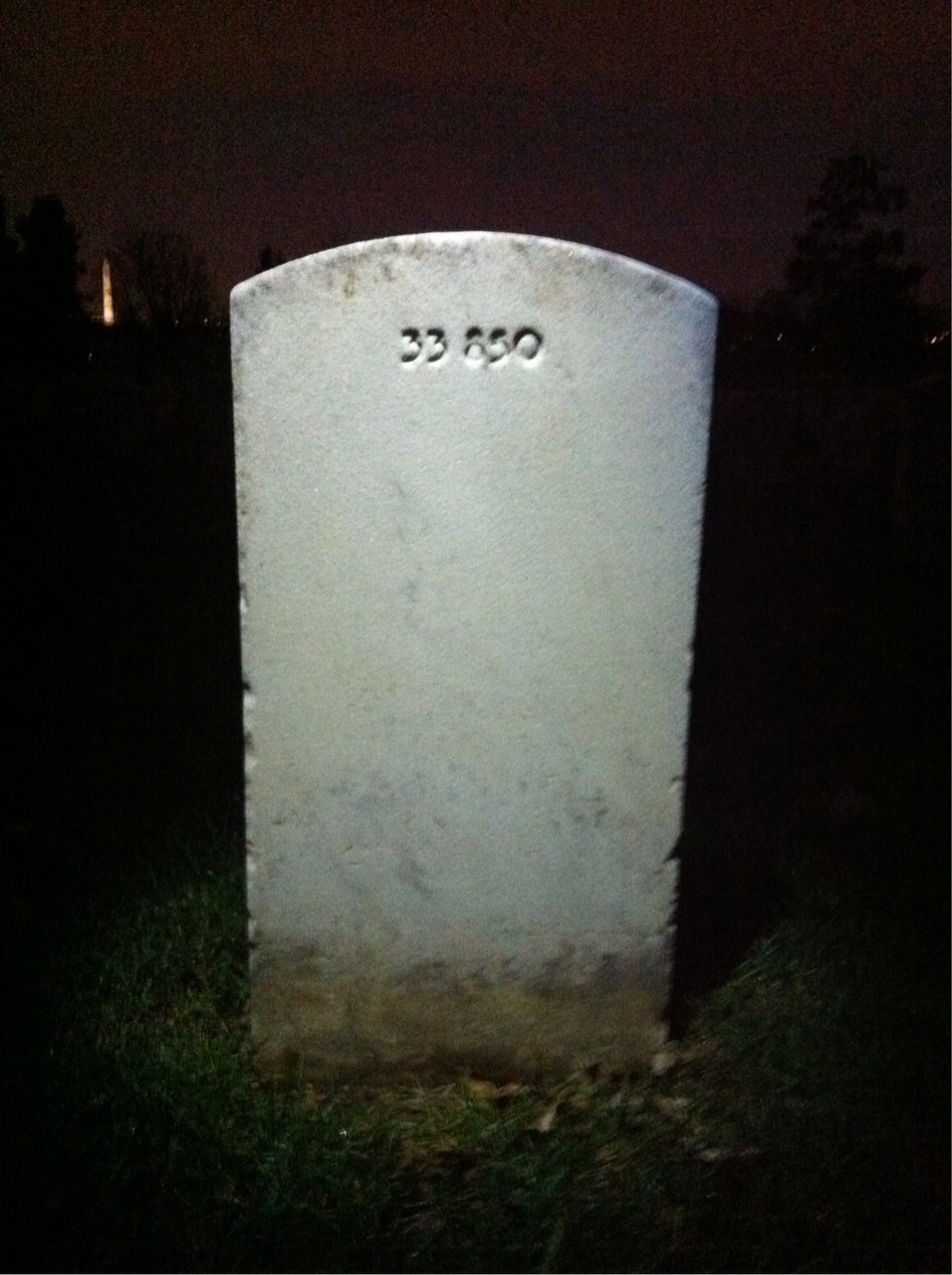Back of headstone — Barclay Anderson