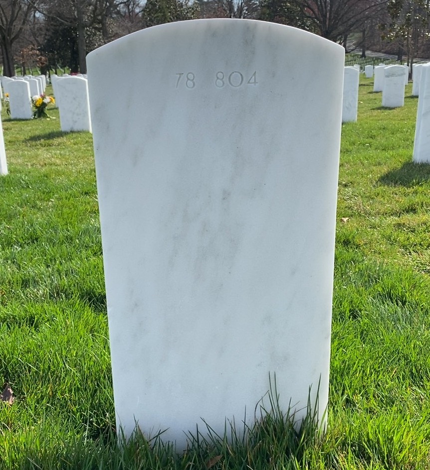 Back of headstone — Floyd Frederick Cline