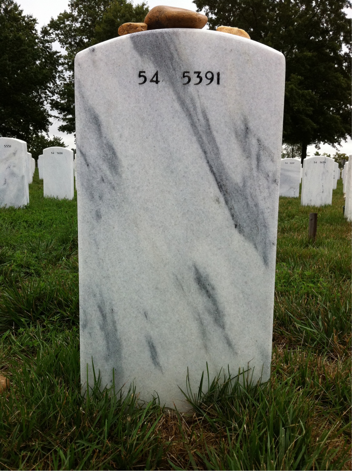 Back of headstone — Jeffrey Smith
