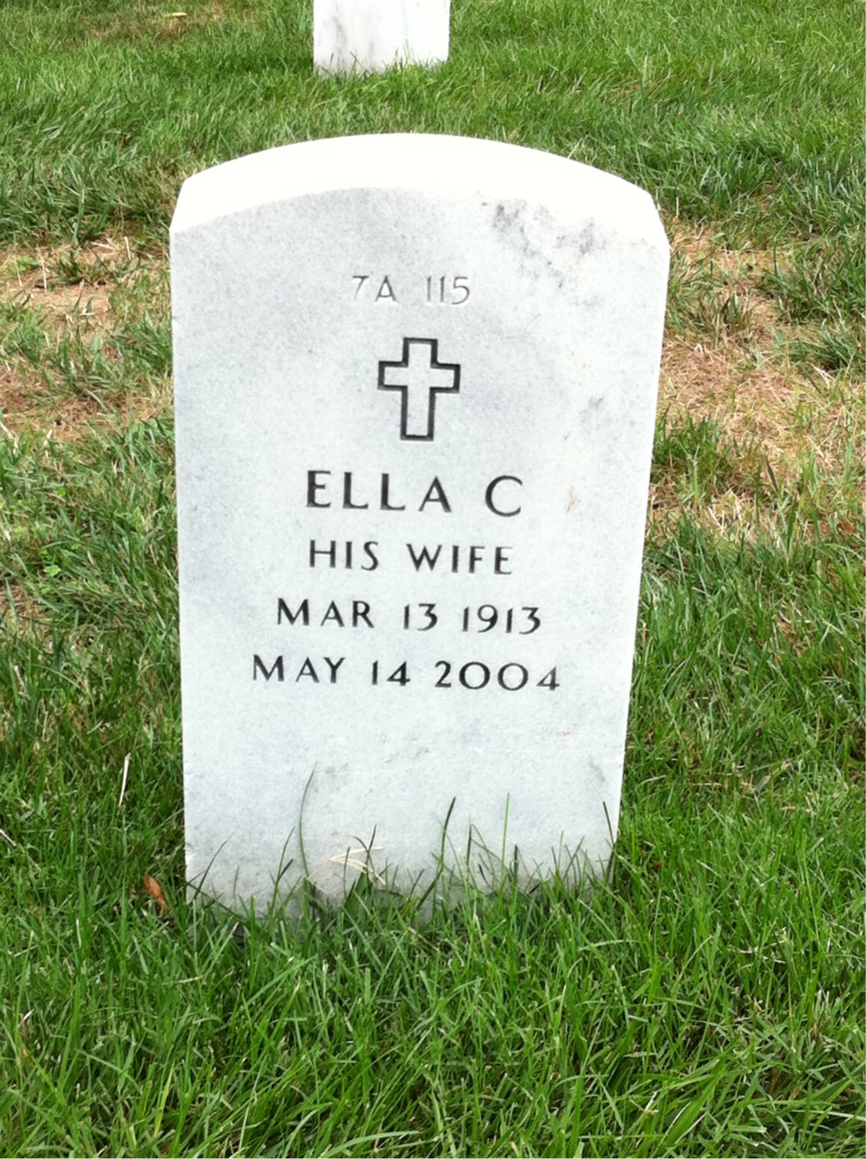 Back of headstone — Noah Moore
