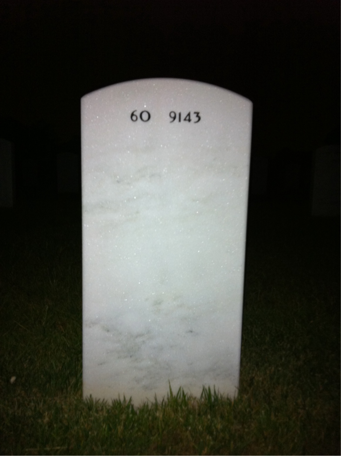 Back of headstone — Richard Allenbach