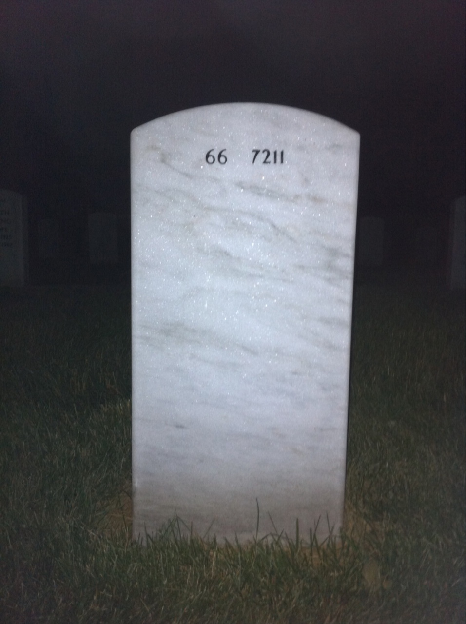 Back of headstone — Vernon Freeman