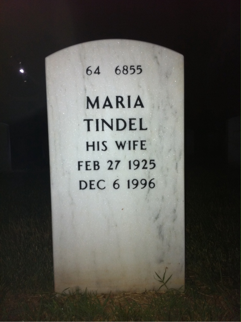 Back of headstone — Wilbur Wright