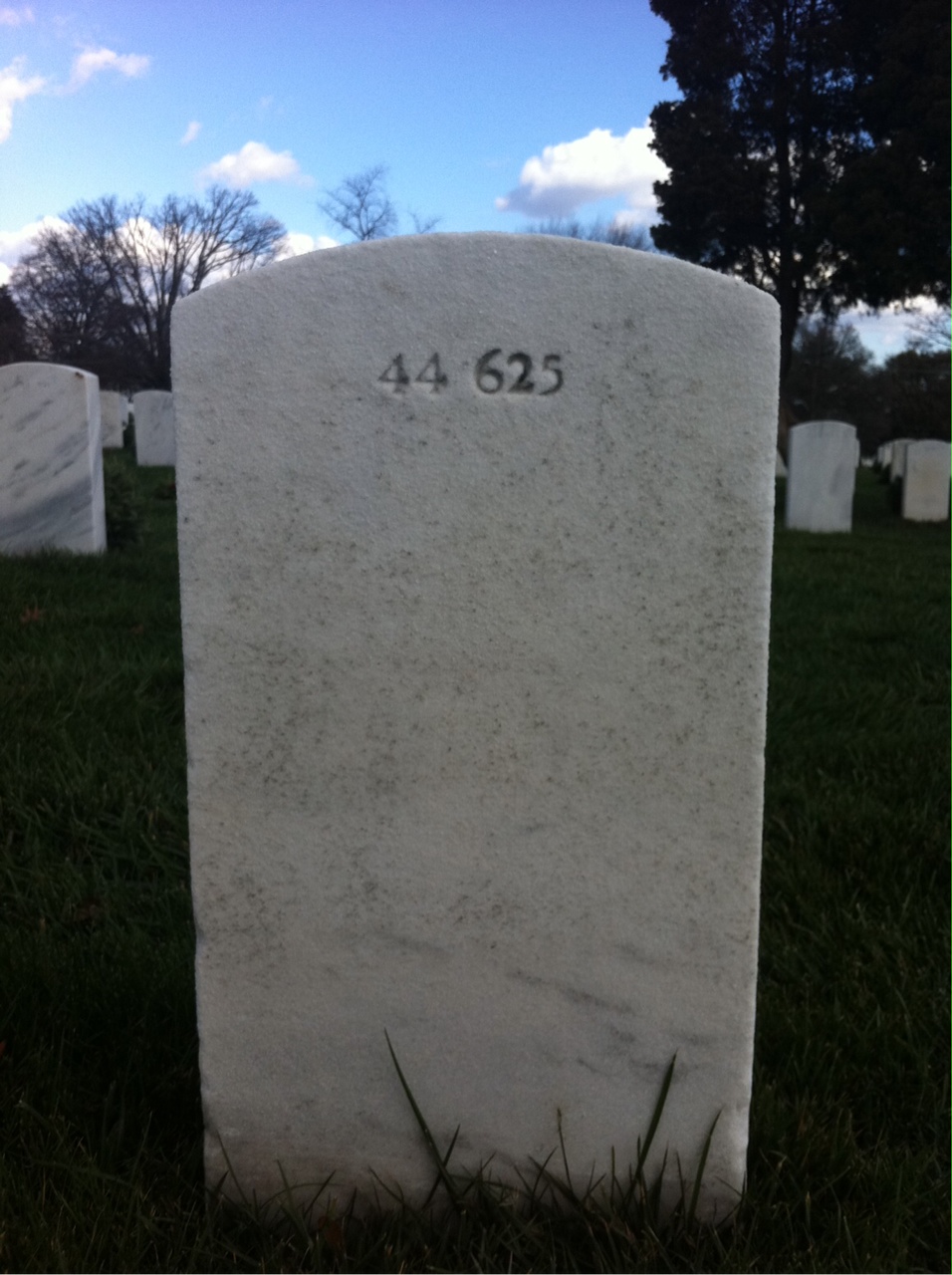Back of headstone — Emma Bradford
