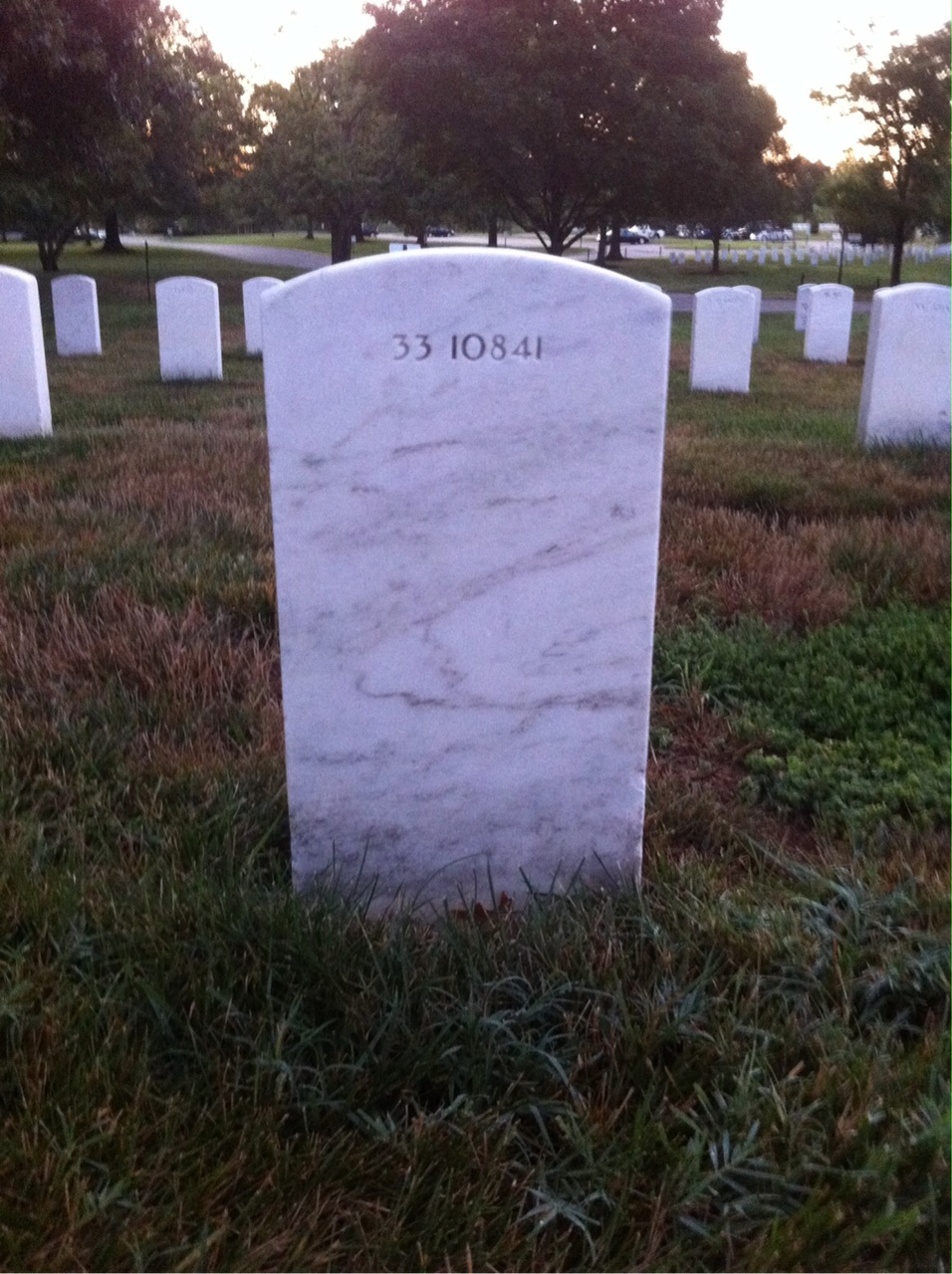Back of headstone — Viola Milne