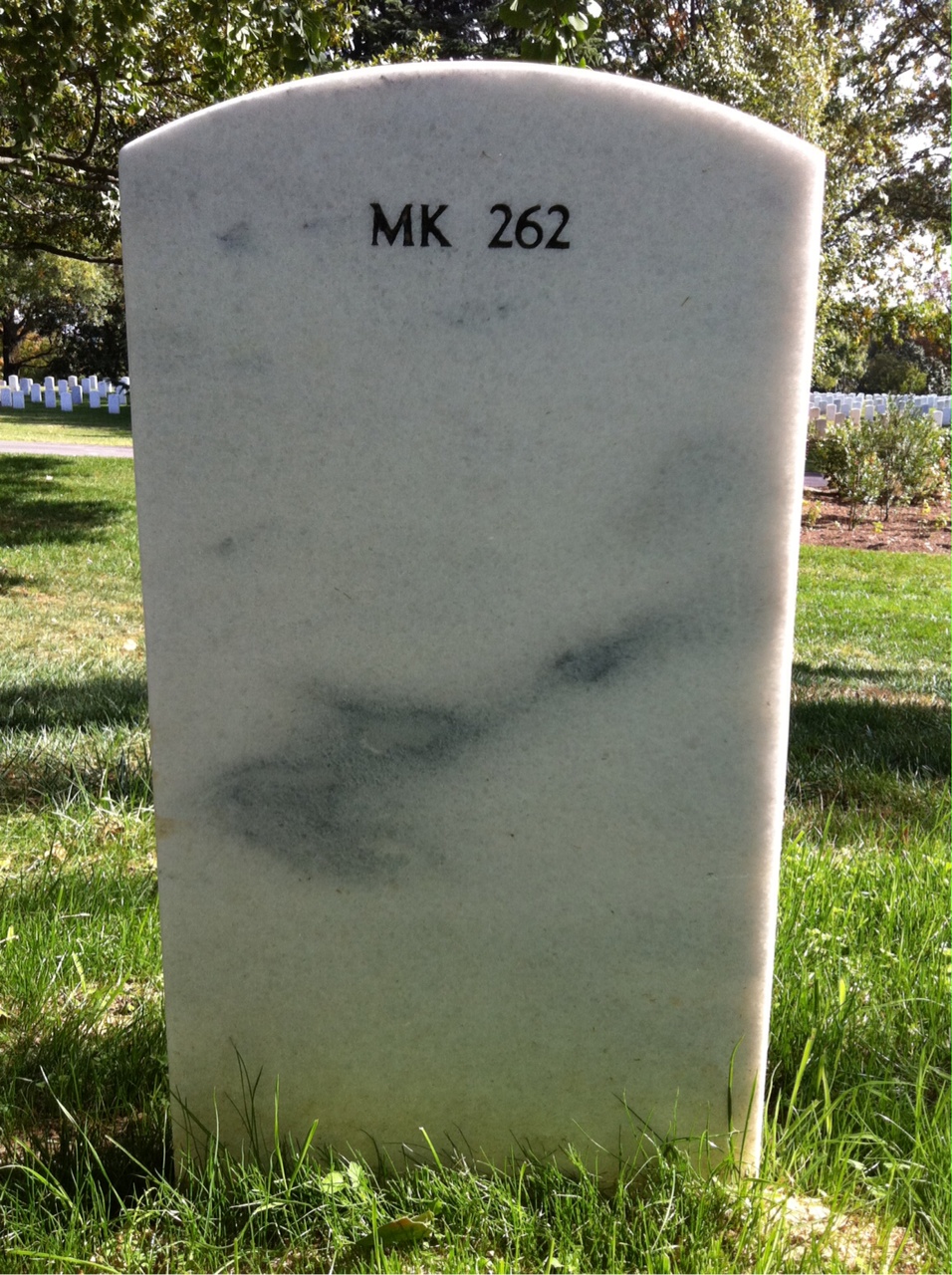 Back of headstone — James Cunningham