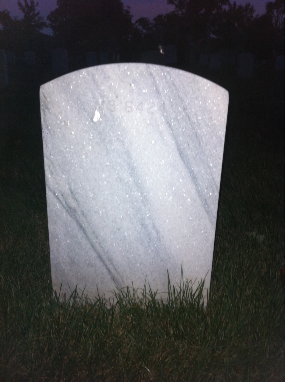 Back of headstone — Michael Mooney