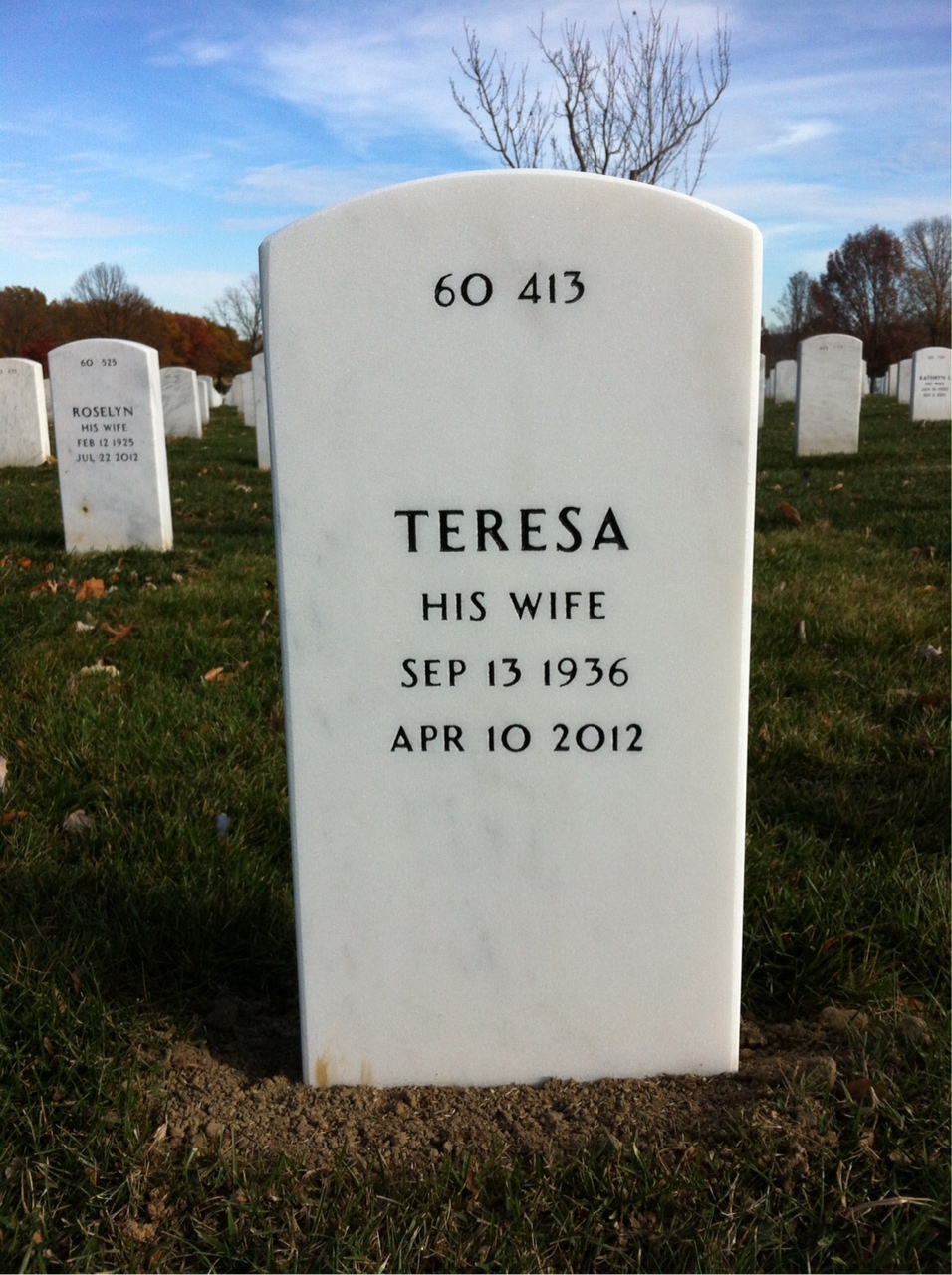 Back of headstone — Paul Getchell