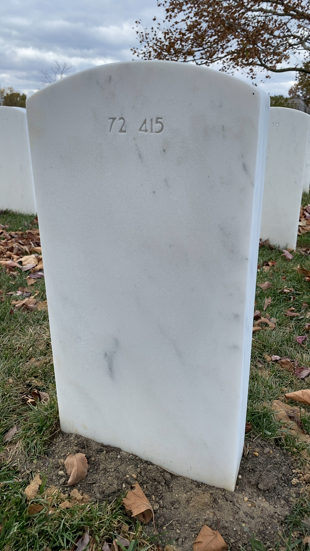 Back of headstone — Walter J Boyne