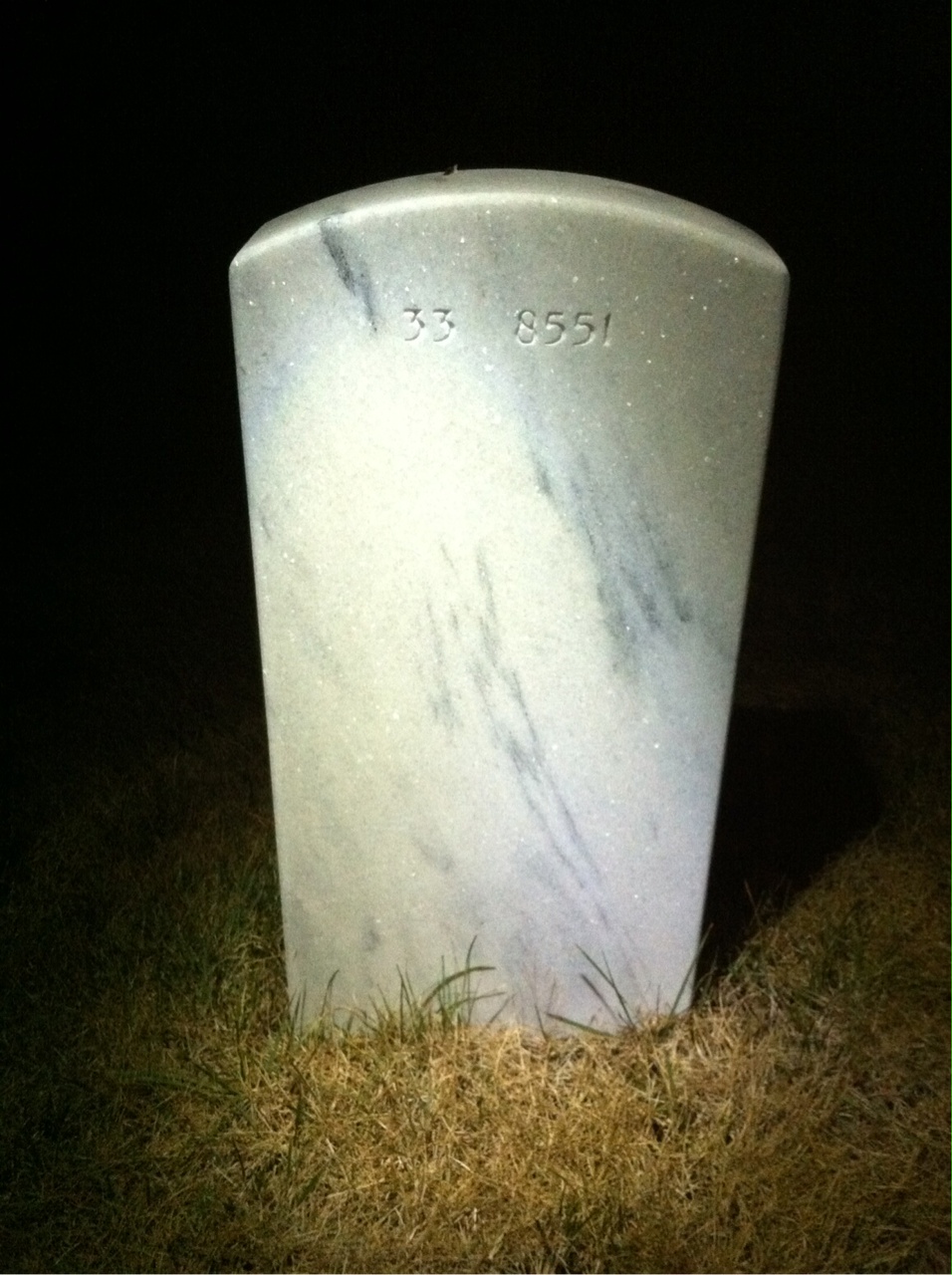 Back of headstone — Joseph Zaino