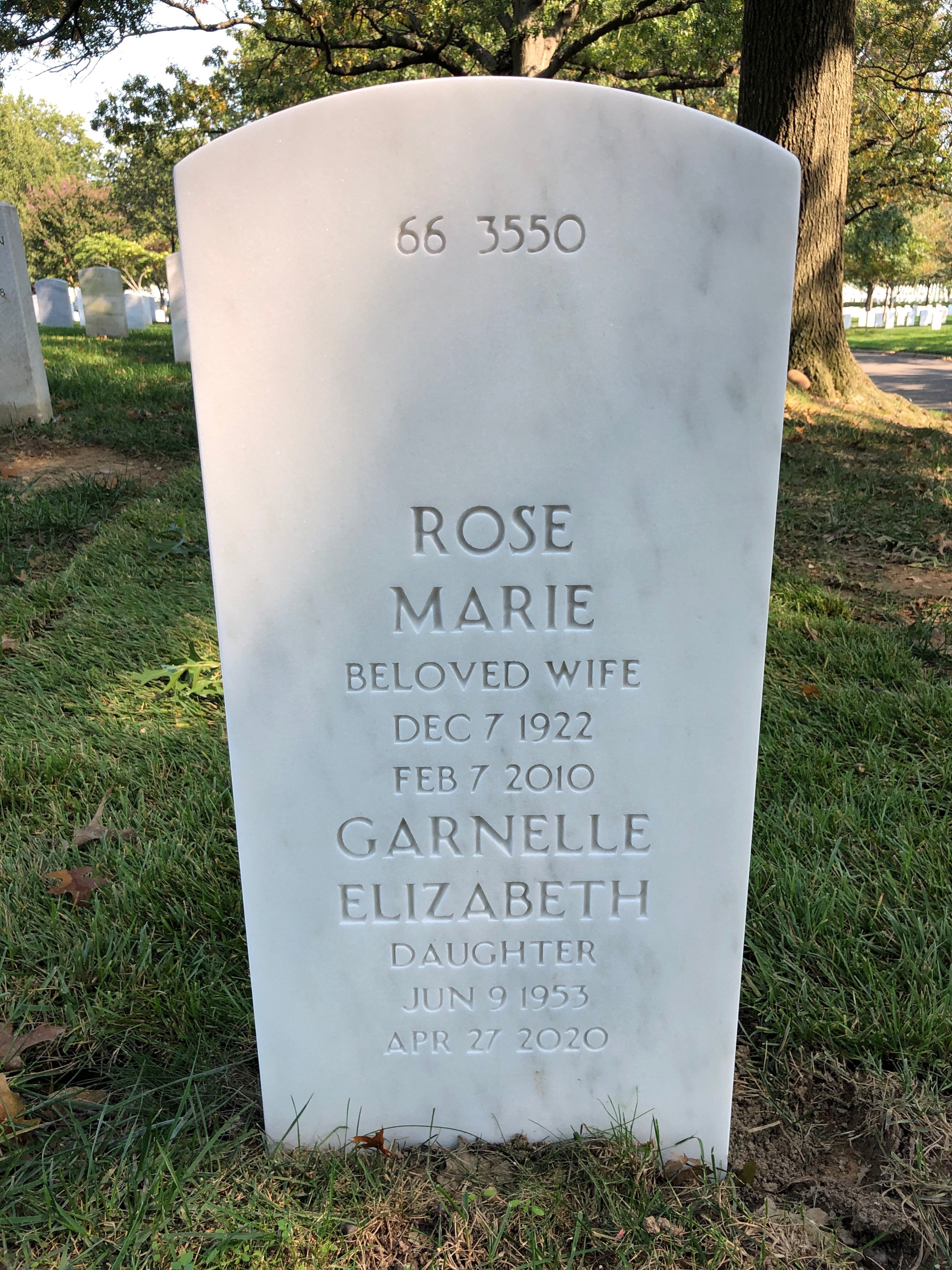 Back of headstone — Leo Thomas