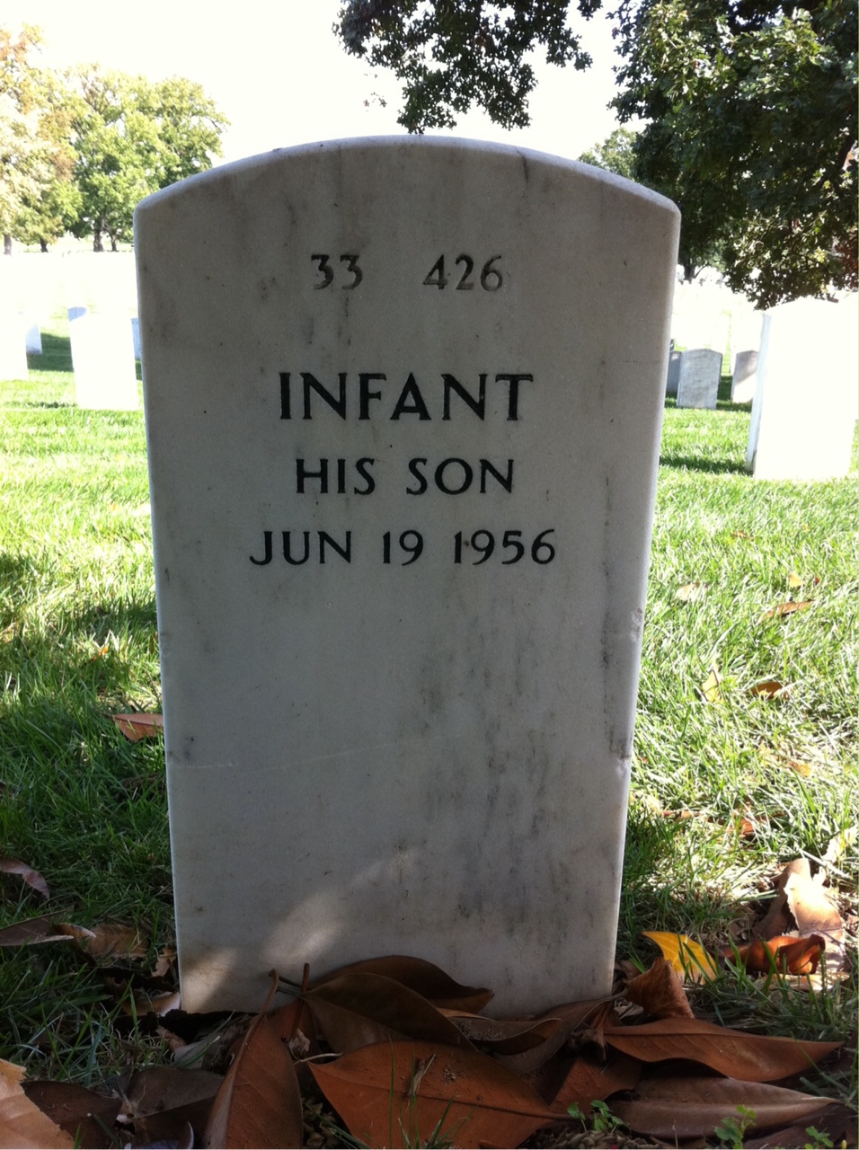 Back of headstone — James Doyle