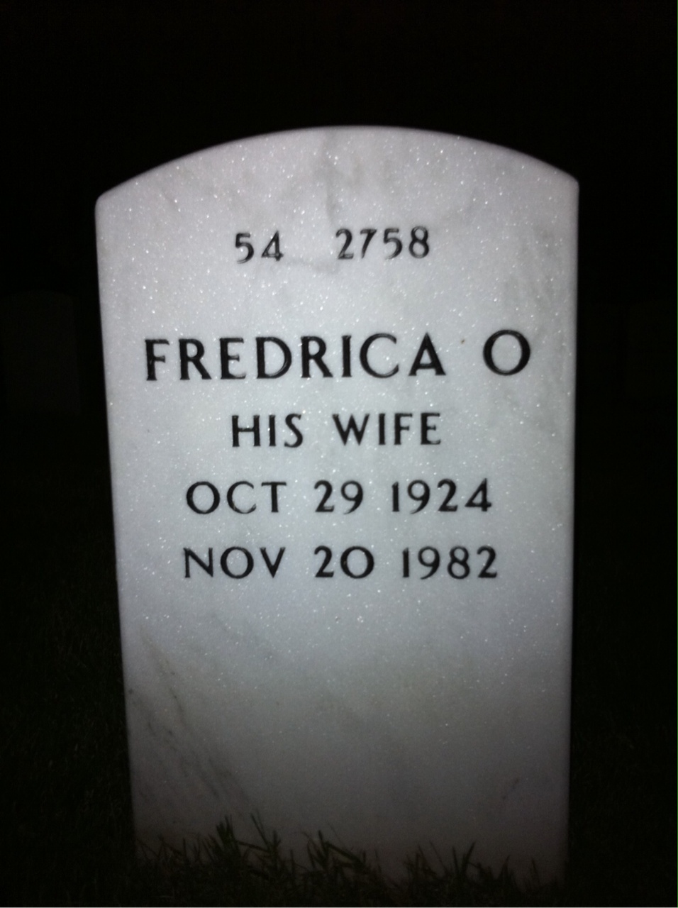 Back of headstone — Erwin Silsbee