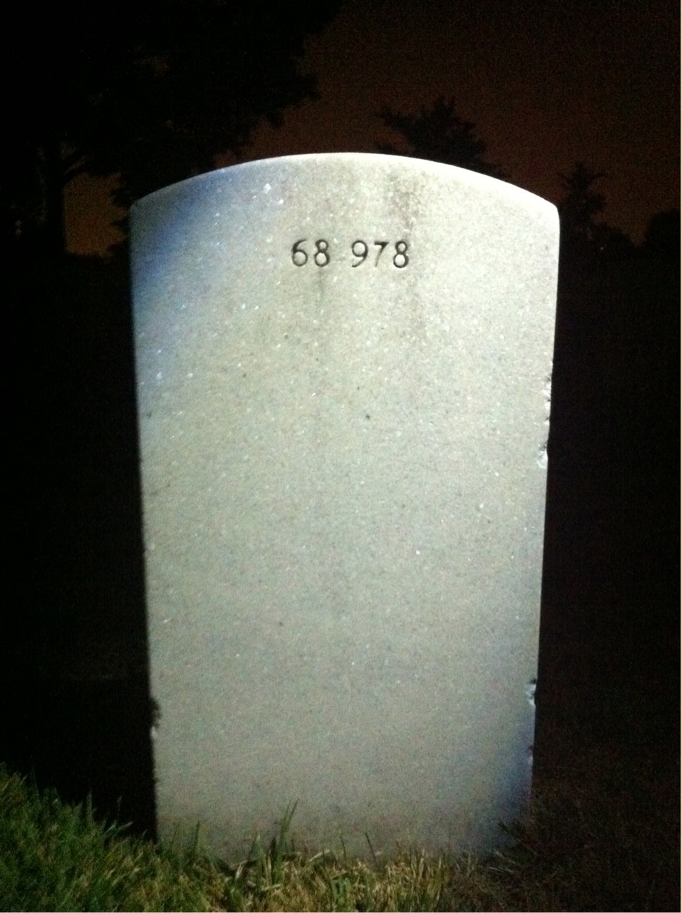 Back of headstone — Edward Barrett