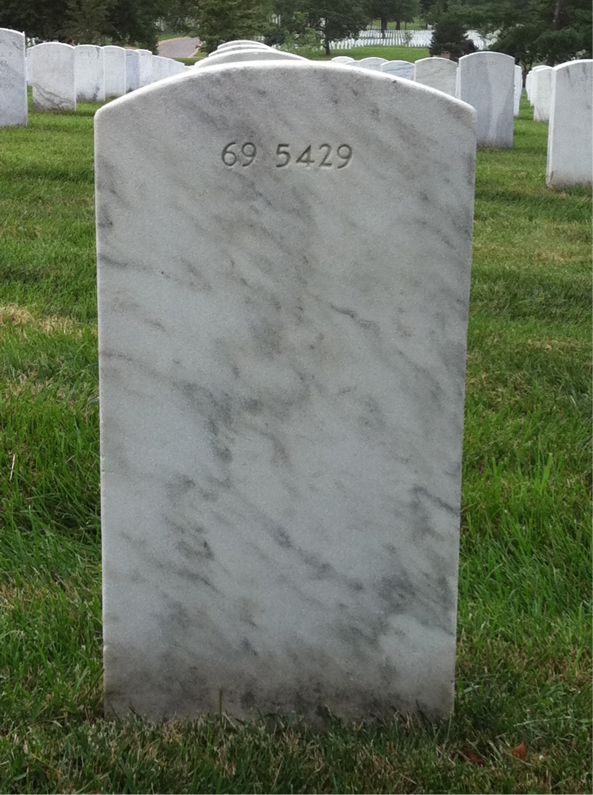 Back of headstone — Joseph Cummings