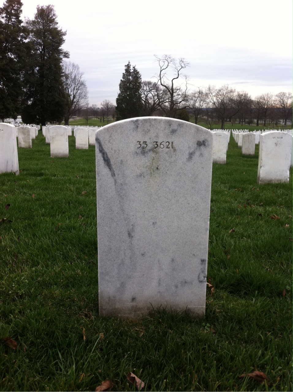 Back of headstone — Evelyn Mellor
