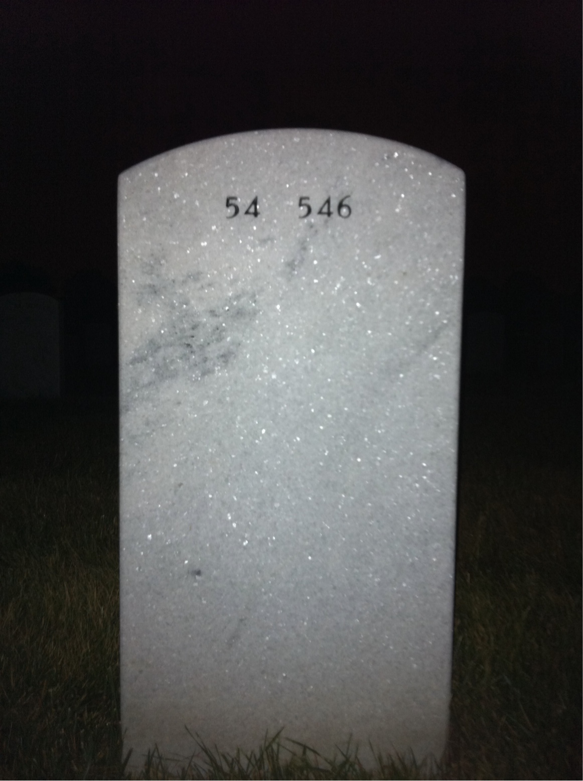 Back of headstone — Billy Donoho